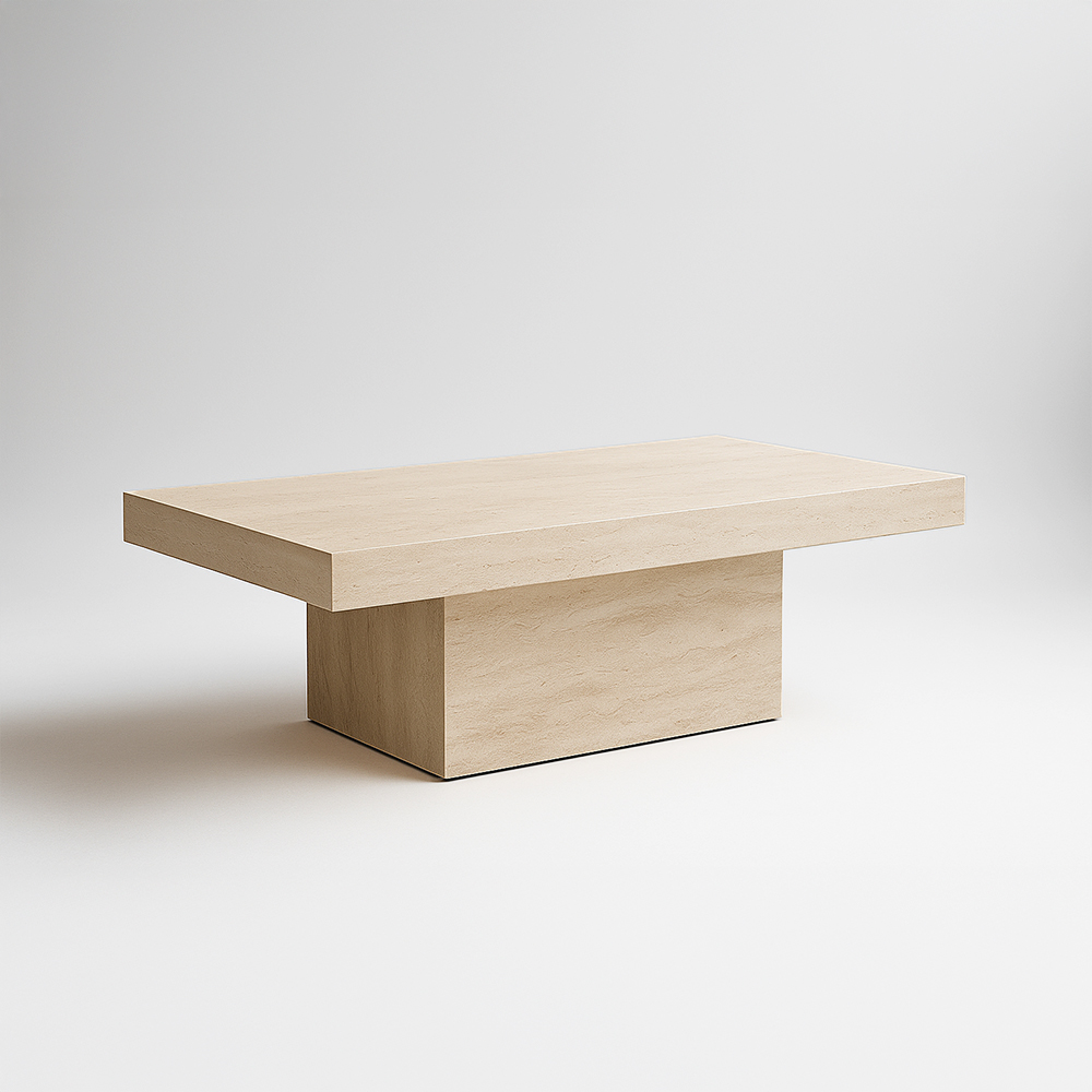 Table basse PARISIENNE en Travertin Premium