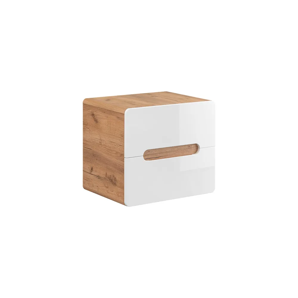 Meuble sous-plan ARUBA White 60 cm 2 tiroirs