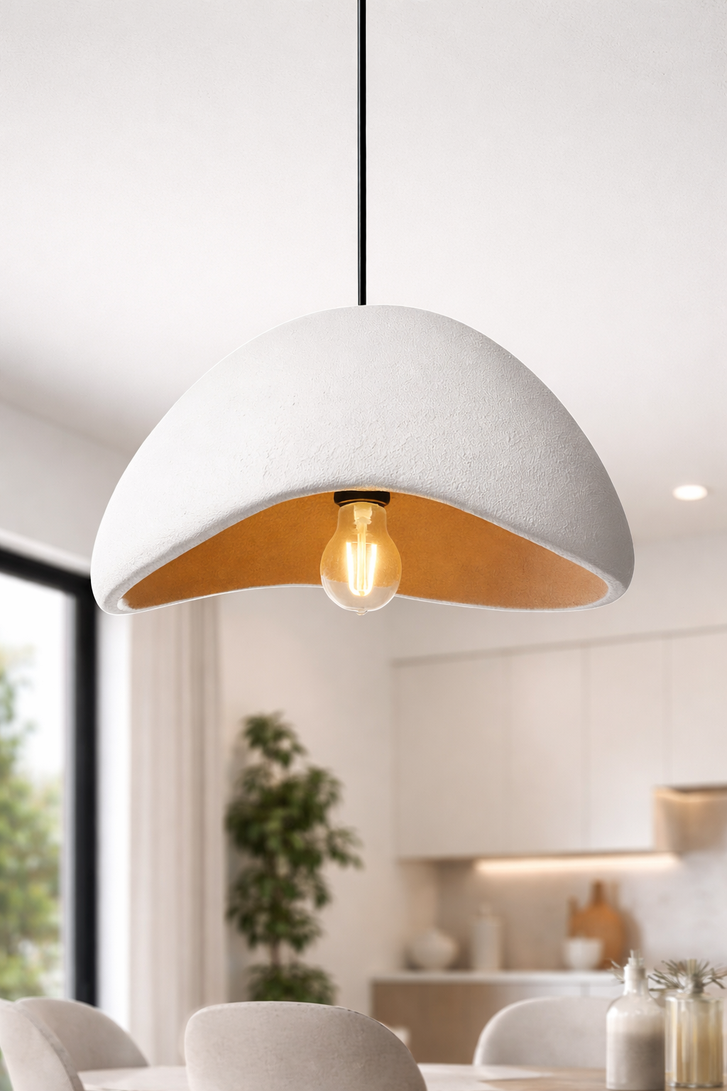 Suspension Wabi-Sabi Allure blanc 50cm