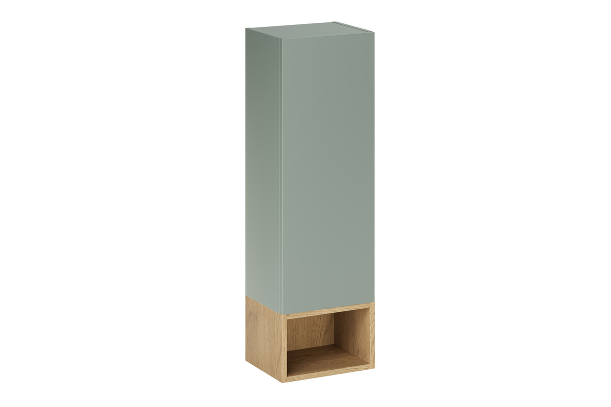Ensemble meuble Aster GREEN avec Demi colonnes et étagère – Vert Mat