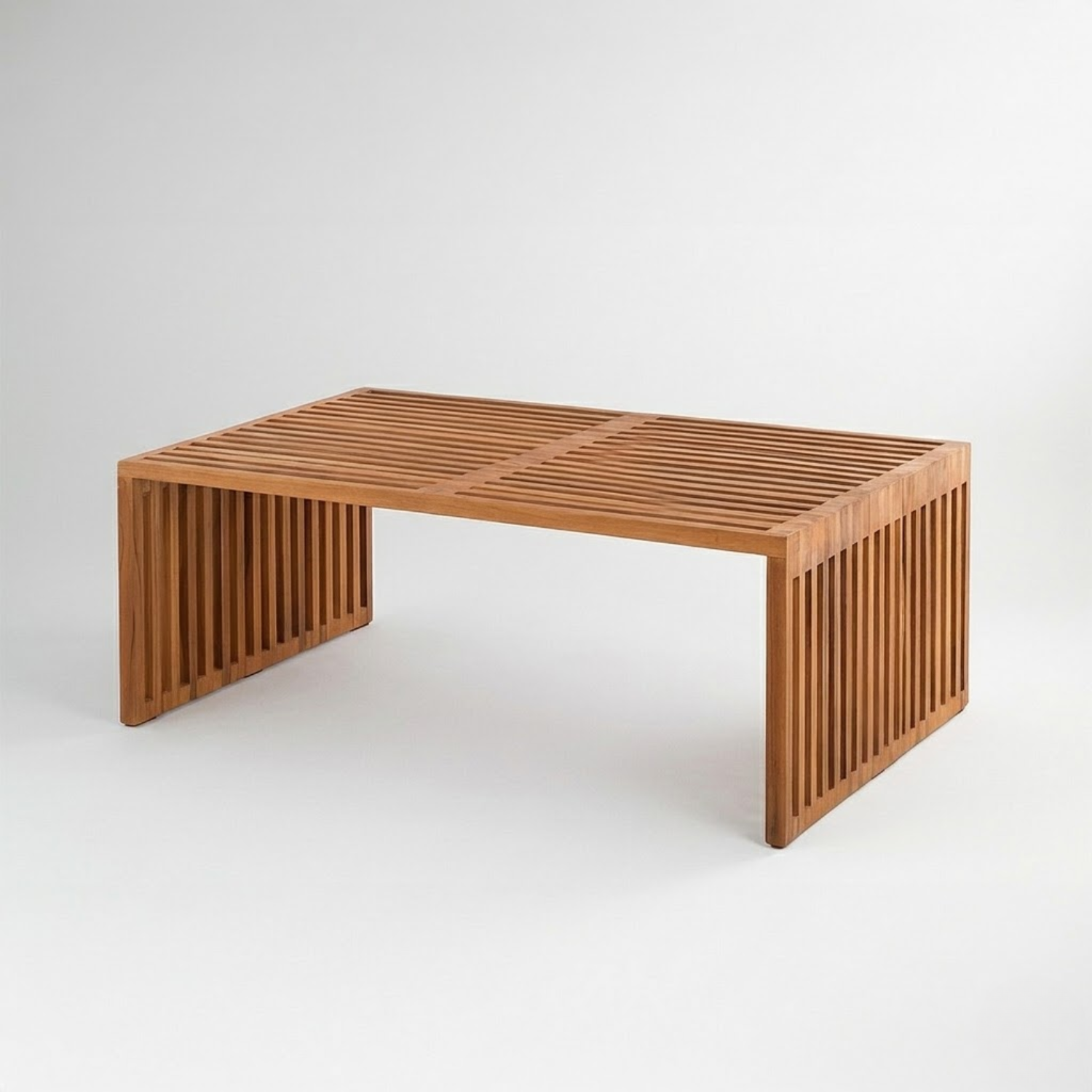 Table basse NYA en teck massif naturel 100x50x45cm