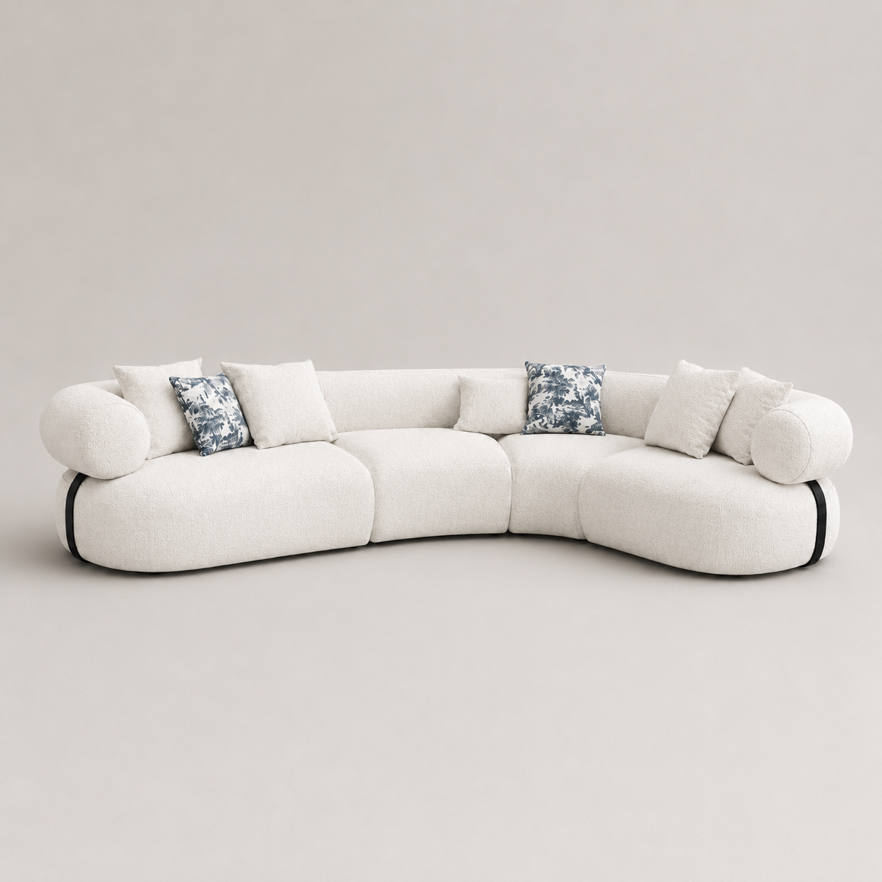 Canape Angle Droit Coloris Blanc Glacial