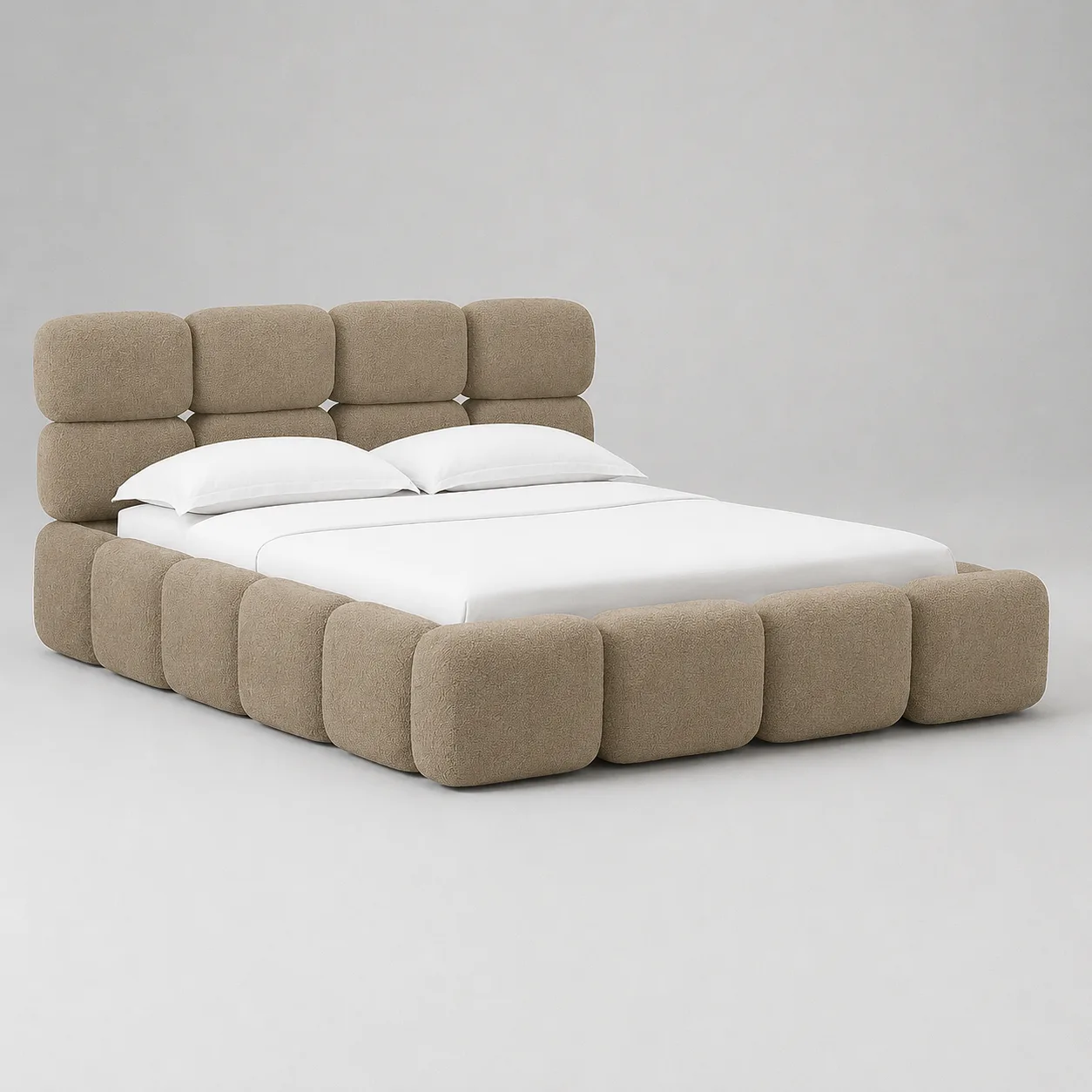 Lit coffre MOOS Coloris Sable Nomade, 180x200CM