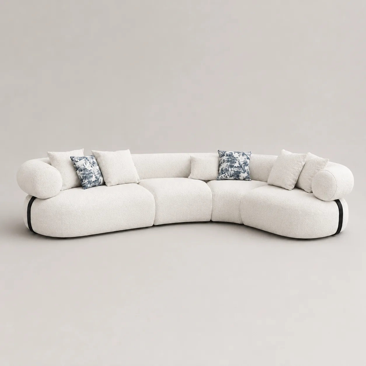 Canape Angle Droit Coloris Blanc Glacial