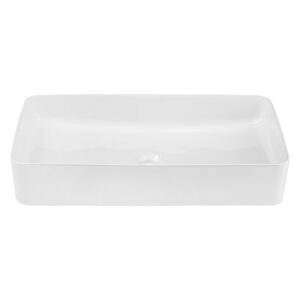 Vasque à poser rectangulaire blanche céramique 60cm