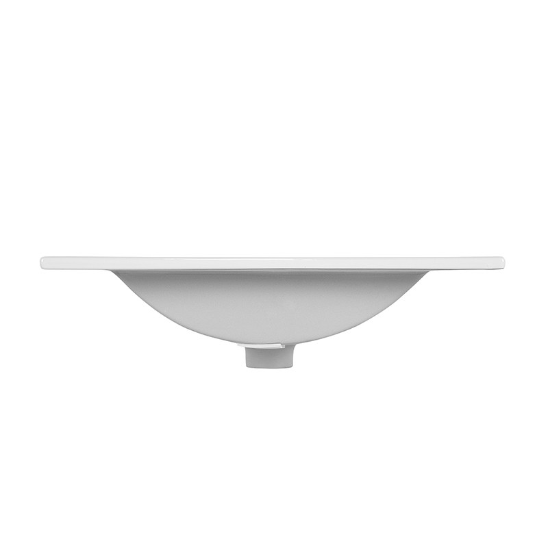 Vasque encastrable céramique blanche 60cm-2