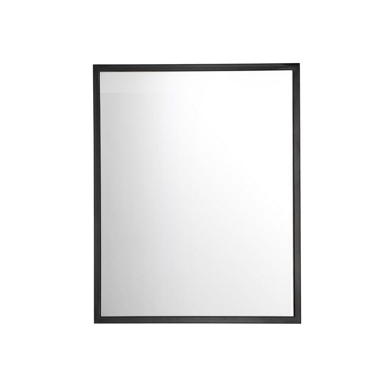 miroir rectangulaire aux bords noir brooklyn