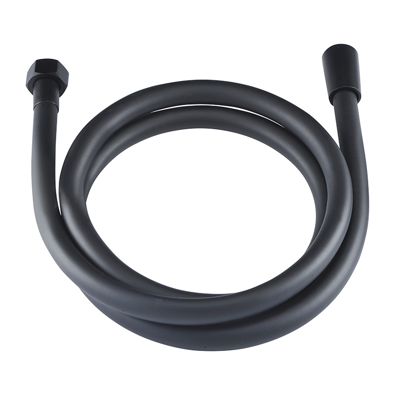 Flexible de douche PVC, noir mat, longueur 150 cm